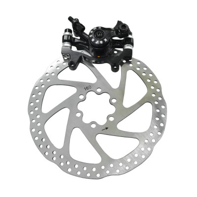 Mechanical disc brake for bicycle use